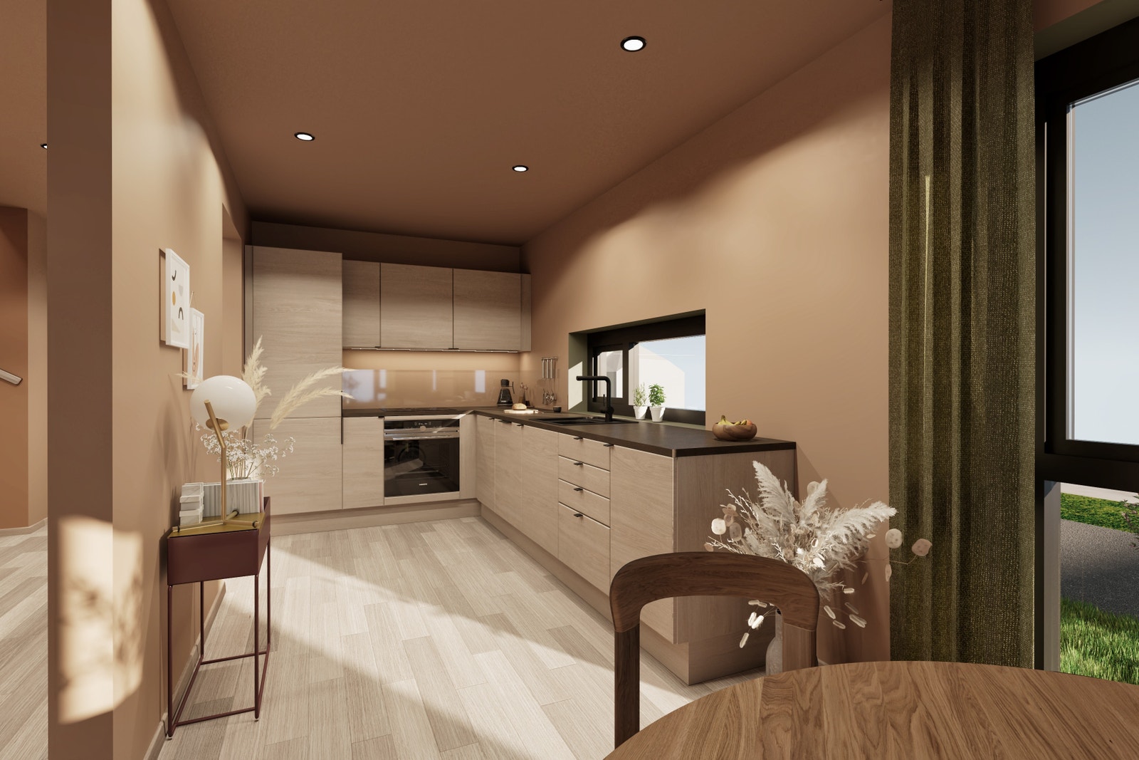 Illustrasjon av kjøkken bolig 2 Galleribilde