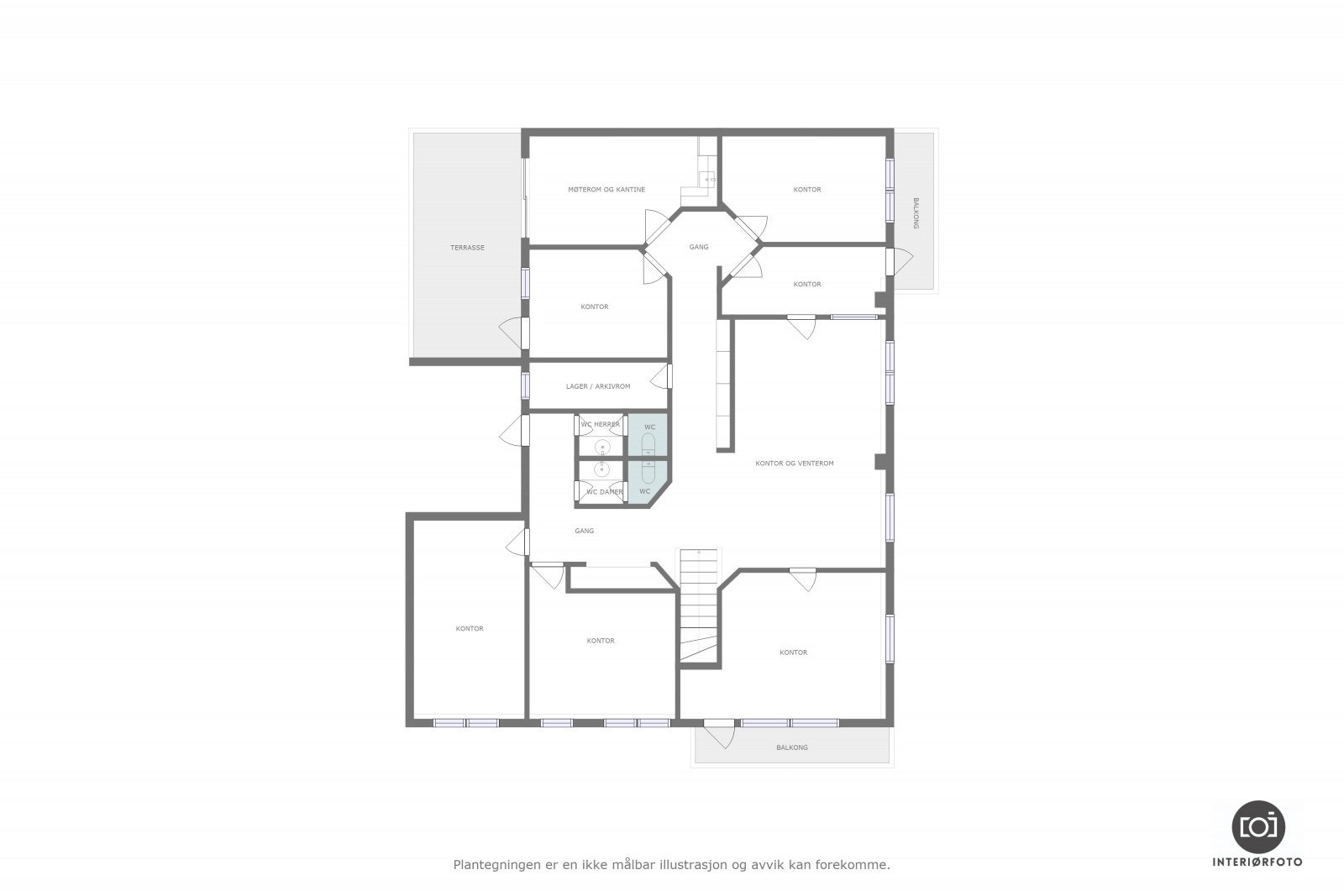 Plantegning 2. etg. Galleribilde