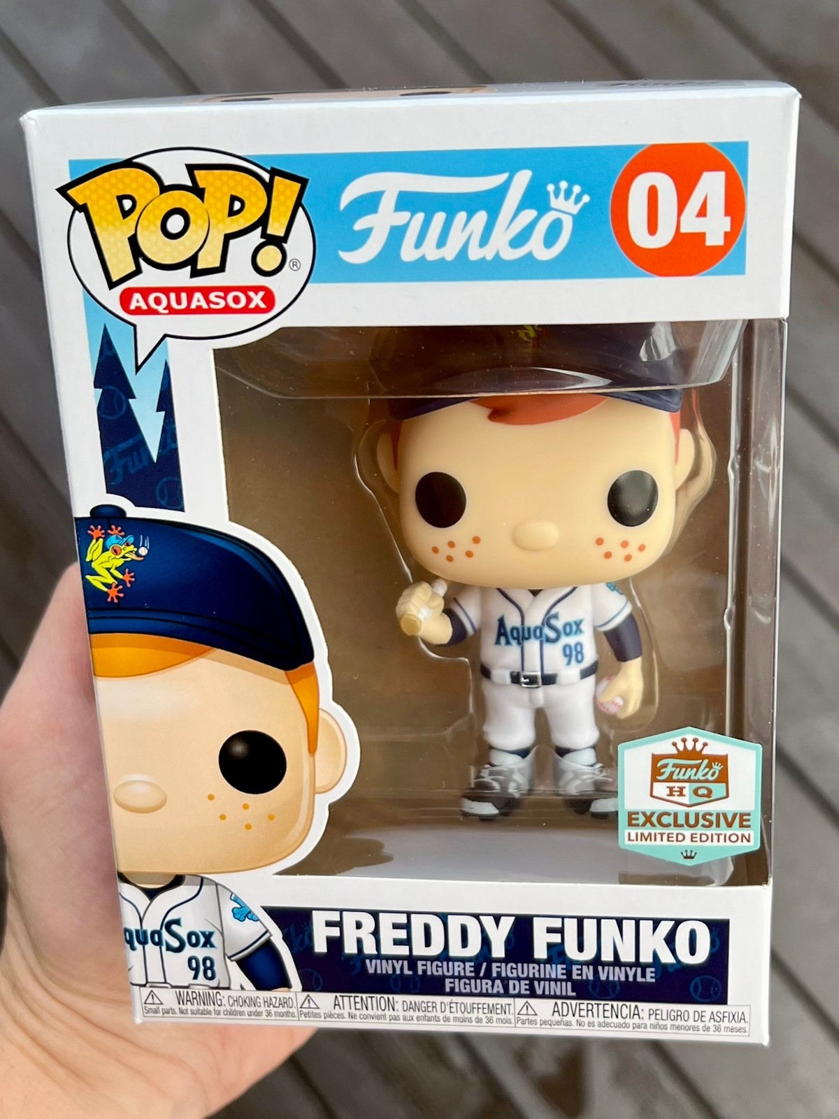 Aquasox 04 Freddy Funko Field Edition LE Everett 98 Baseball deals Funk Pop