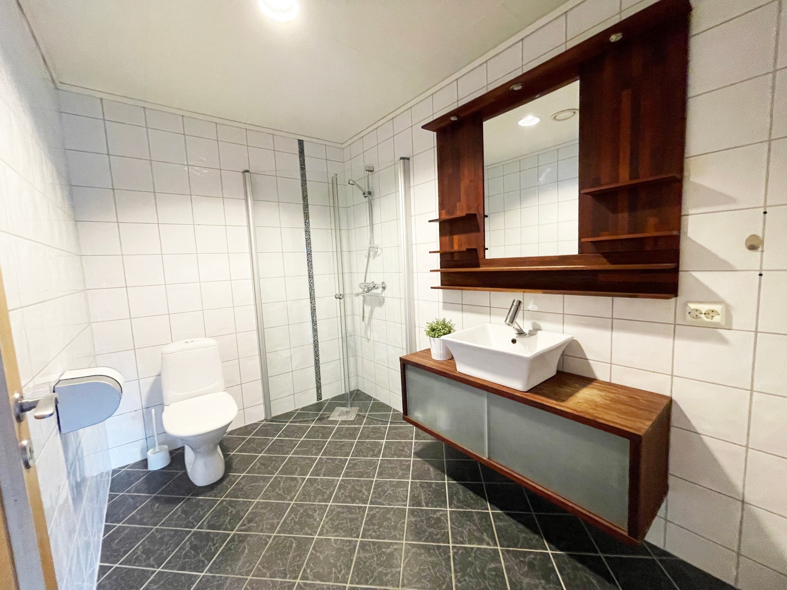 Toalett med dusj/vask. 5,3m² Galleribilde