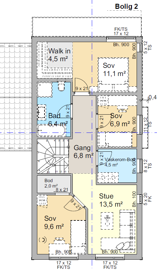 Plantegning 2. etg. Galleribilde