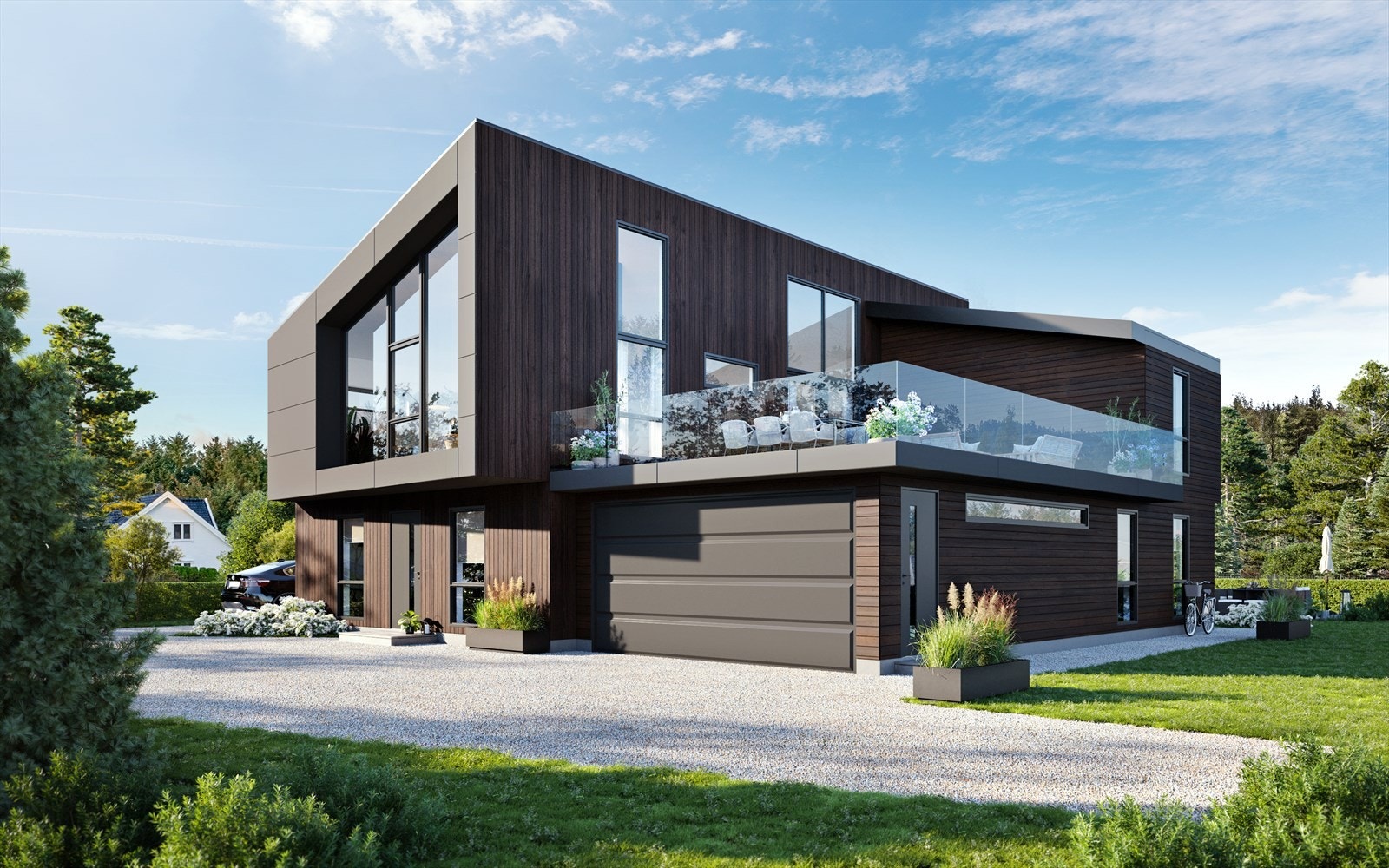 Holteheia 15 - Illustrasjon av fasade Galleribilde