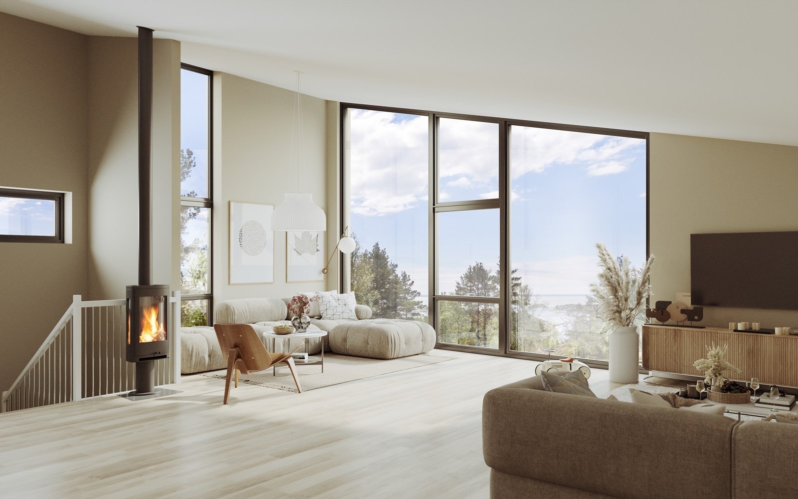 Illustrasjon av interiør Galleribilde