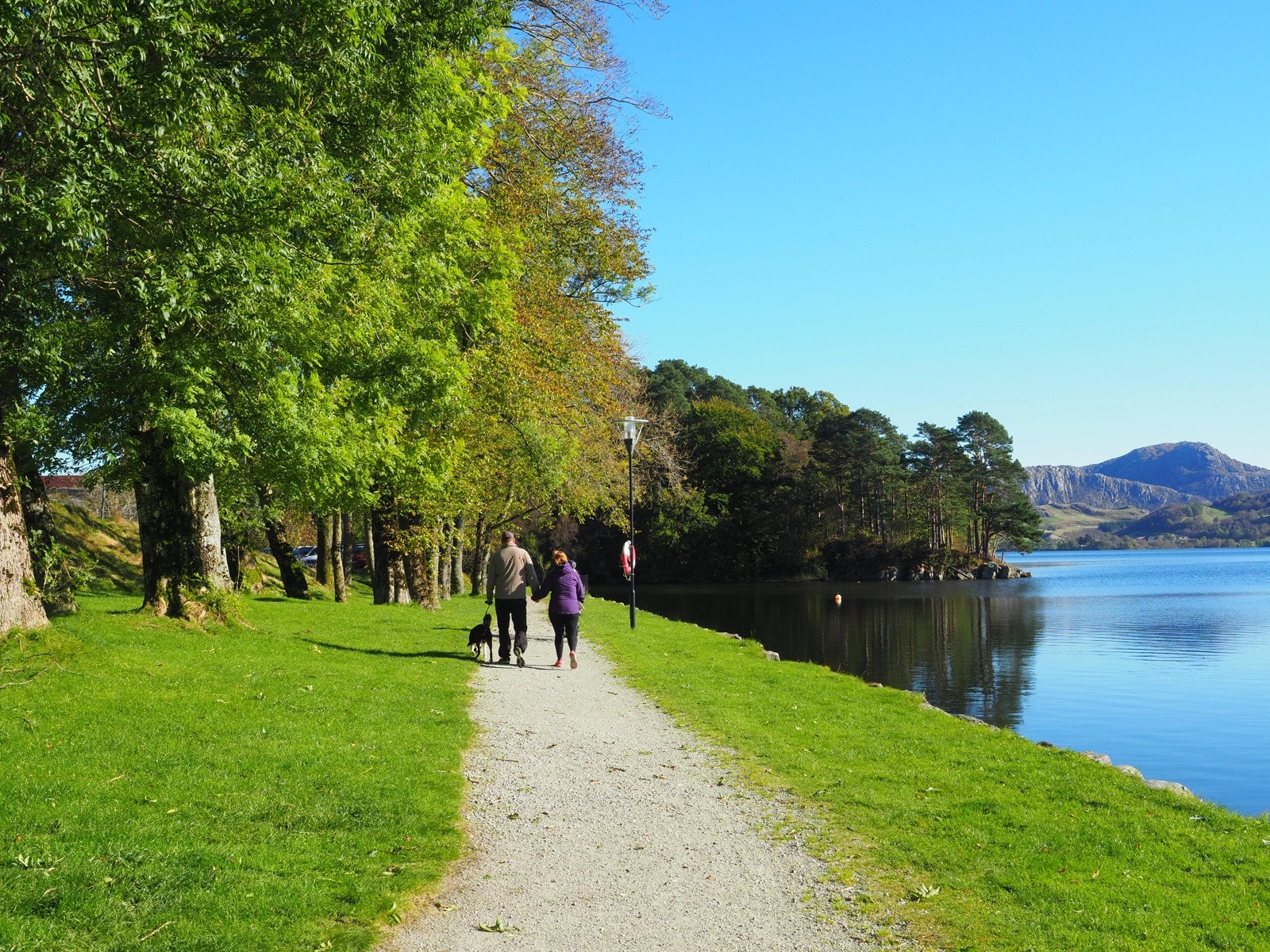 Flotte turstier langs Edlandsvatnet Galleribilde
