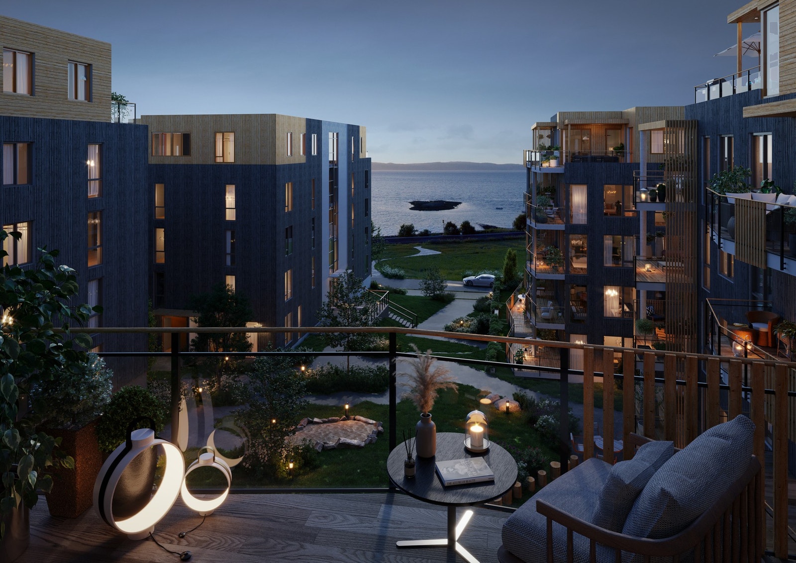 Unik beliggenhet rett ved sjøen og stranden, her får du både ny leilighet og fantastisk plassering Galleribilde