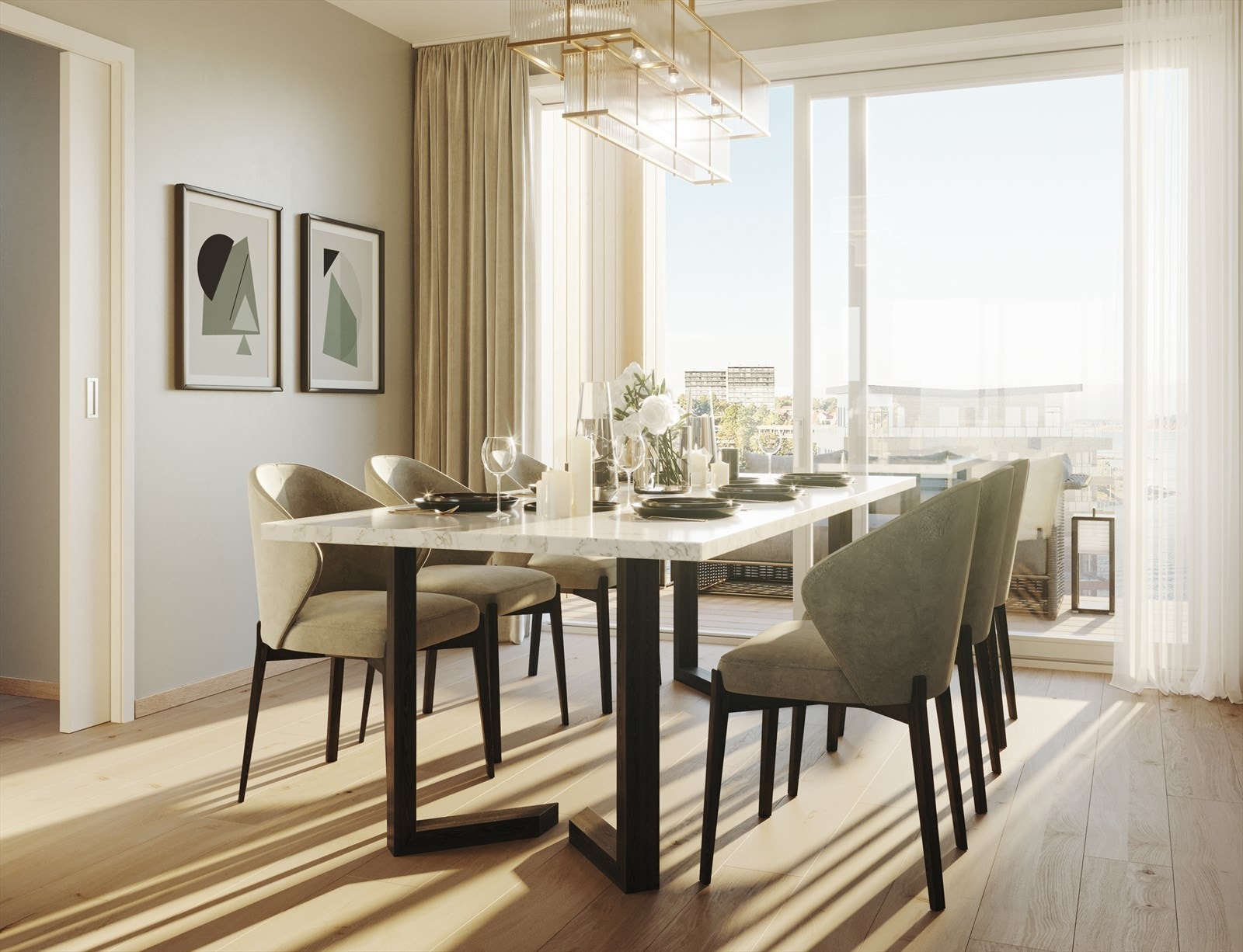 Eksempel spisegruppe Galleribilde