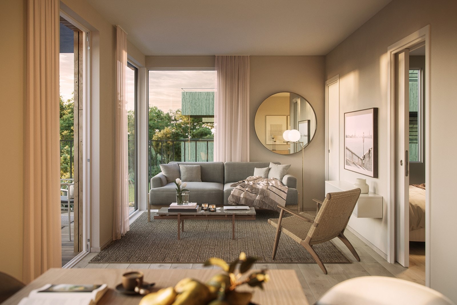 Steinan Park har en vestvendt og solrik beliggenhet. Mange av leilighetene får særdeles gode sol- og utsiktsforhold.jpg Galleribilde