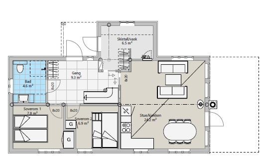 Plantegning Galleribilde