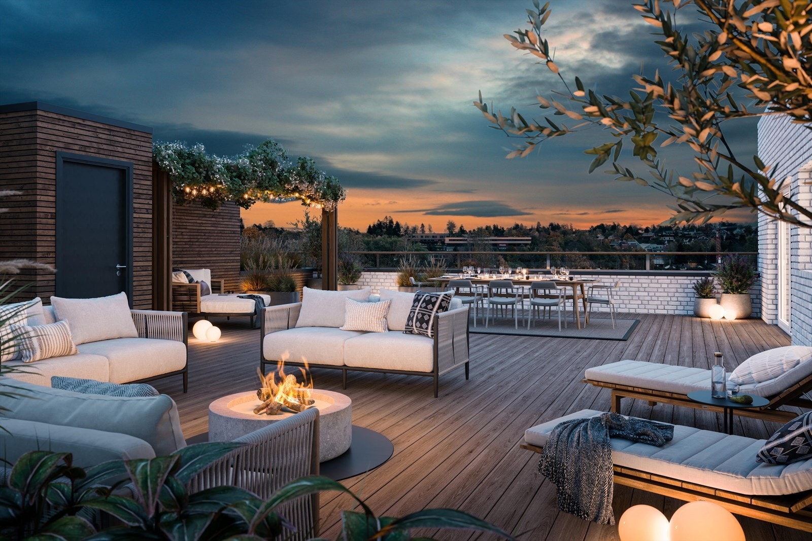017_Nydelig takterrasse hvor du kan innrede med flere soner.jpg Galleribilde