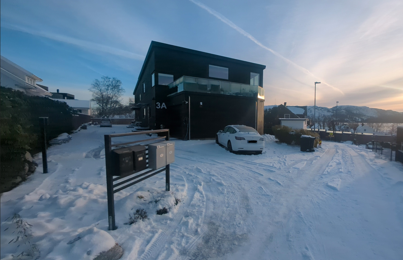 Fin beliggenhet i en rolig endegate Galleribilde