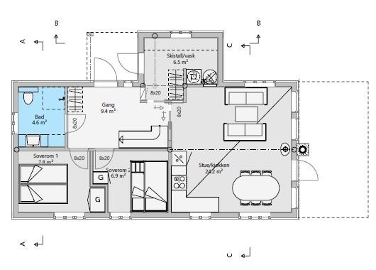 Plantegning Galleribilde