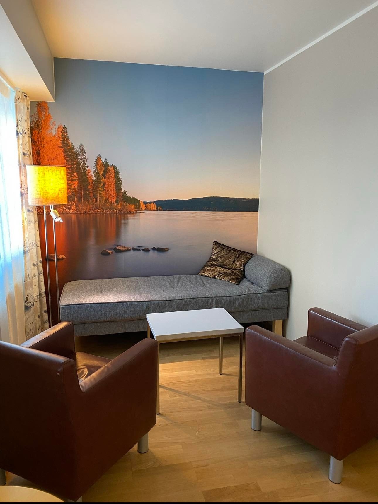 En sofa krok på superior rommet med bildet fra distriktet Galleribilde