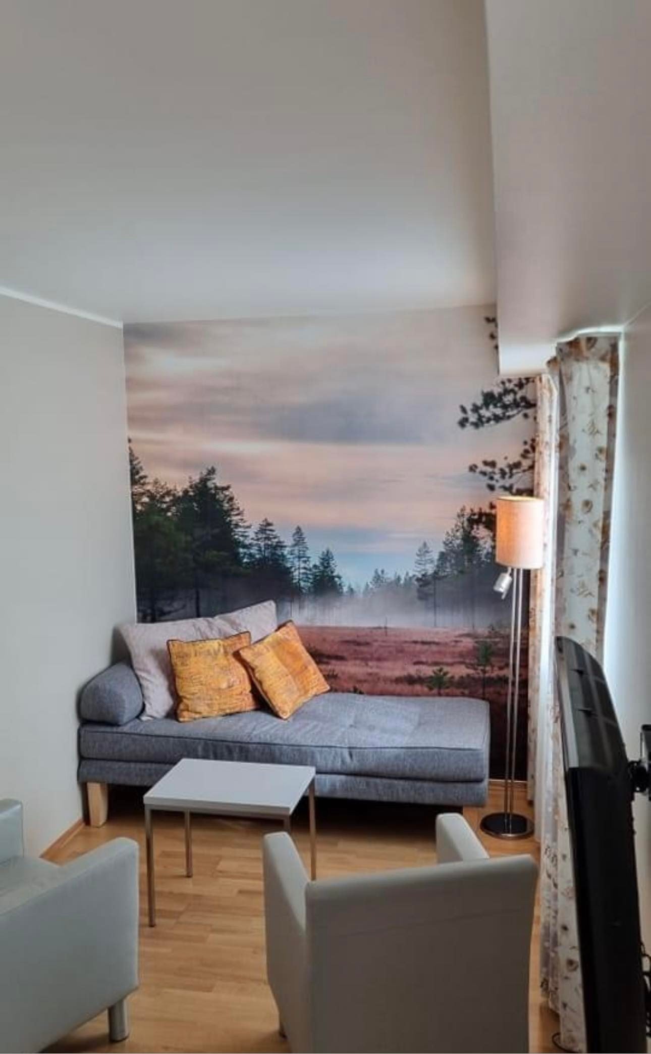 En sofa krok på superior rommet med bildet fra distriktet Galleribilde