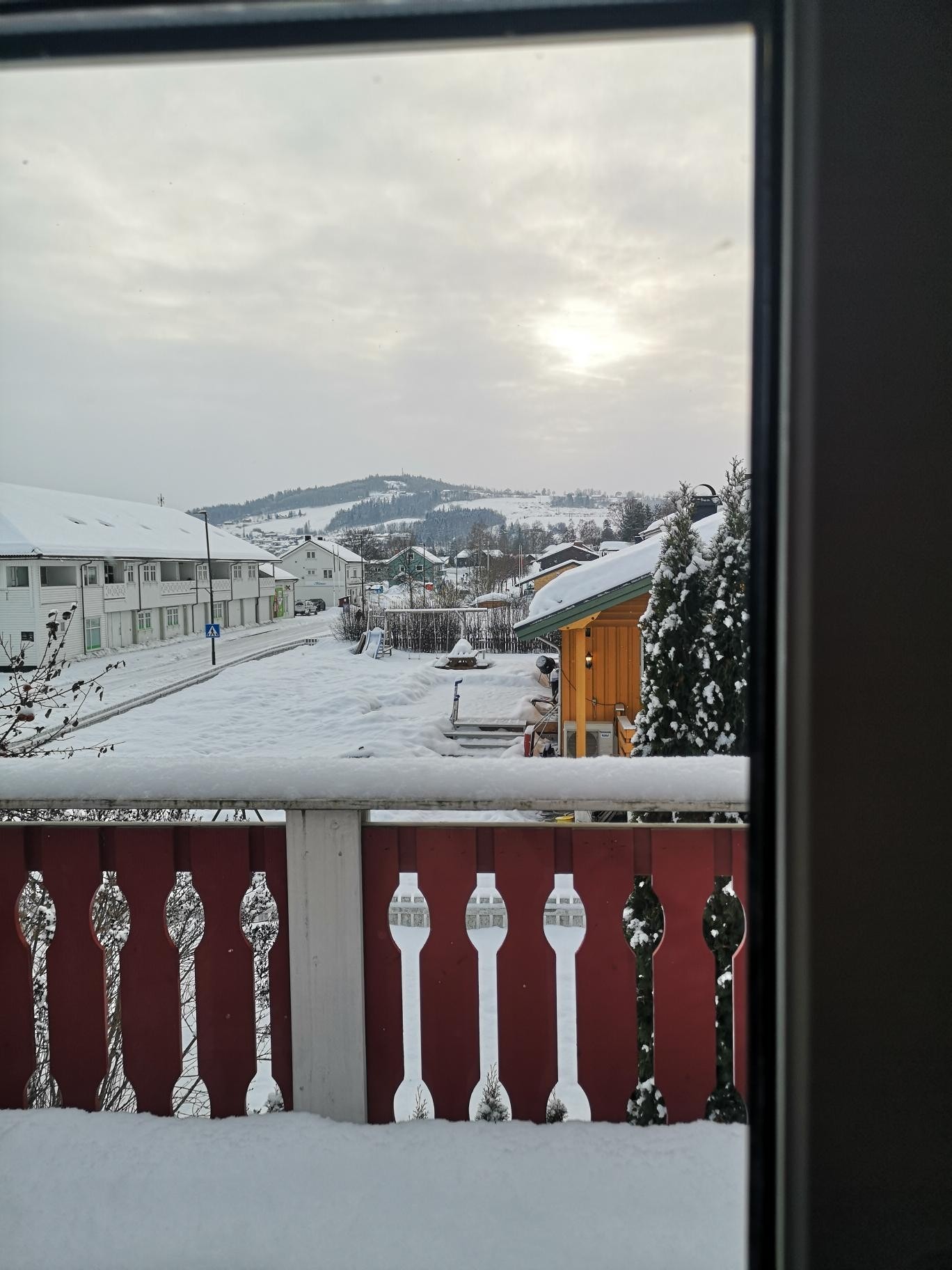 Utsikt fra balkong mot sentrum Galleribilde