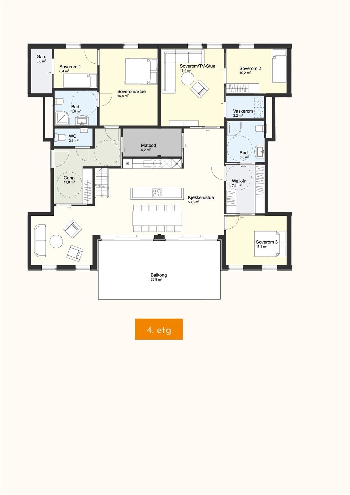 plantegning 4. etg Galleribilde