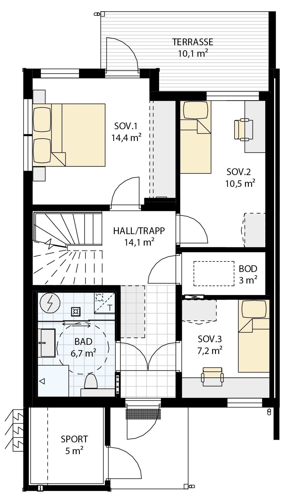 Plan 1 - bolig nr. nr. 24 Galleribilde