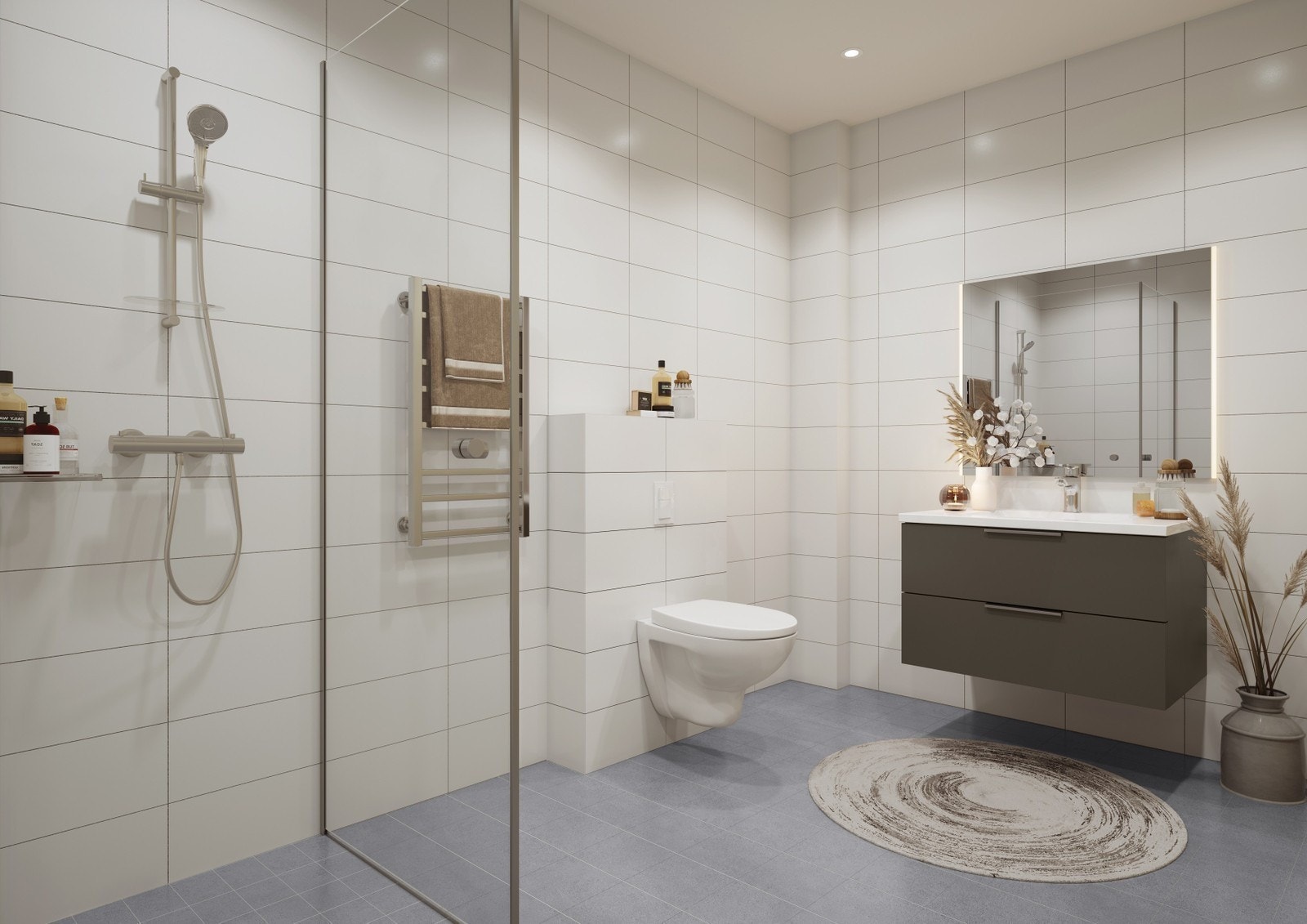 Illustrasjon - Bad i 2 etasje Galleribilde