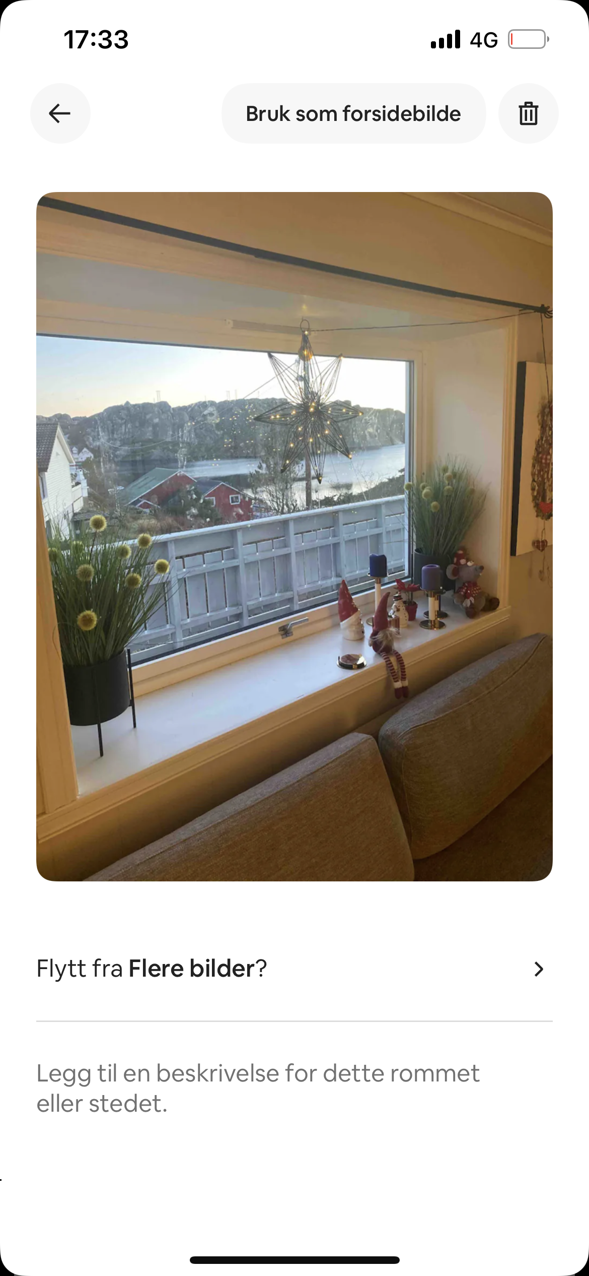 Utsikt mot sjø Galleribilde