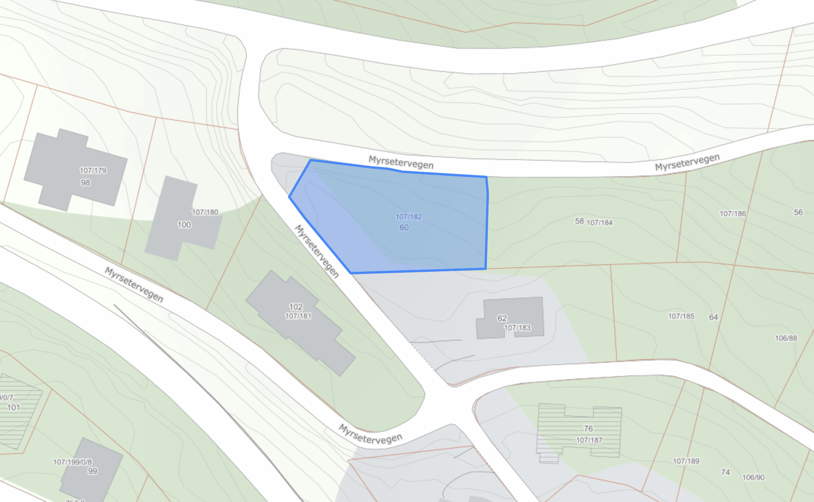 Utsnitt av tomt Galleribilde