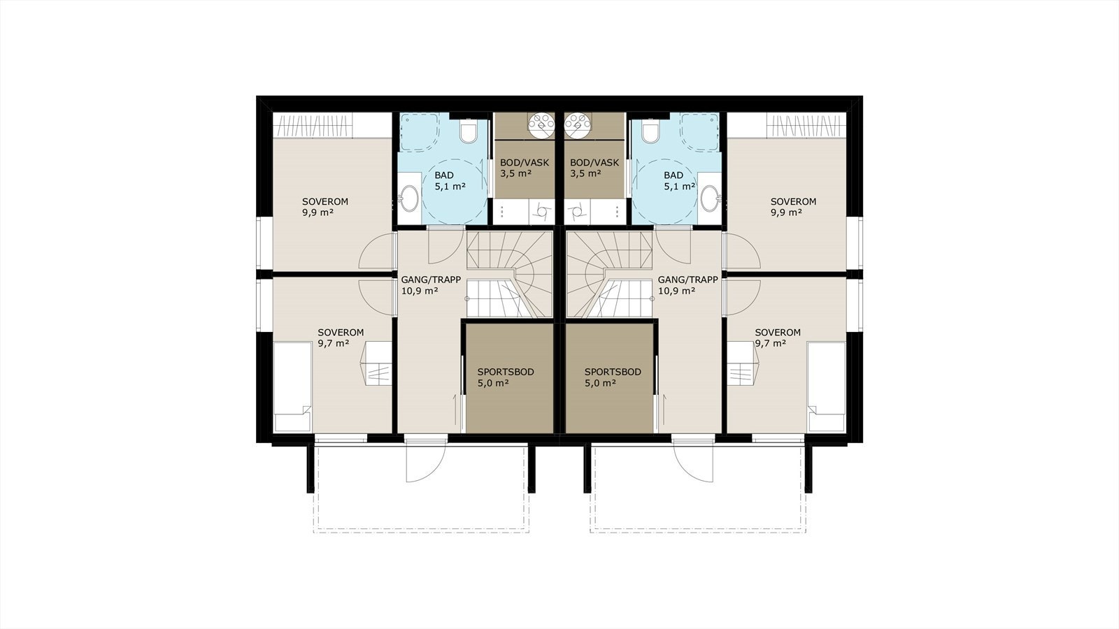 Plantegning - 1. etasje. Galleribilde