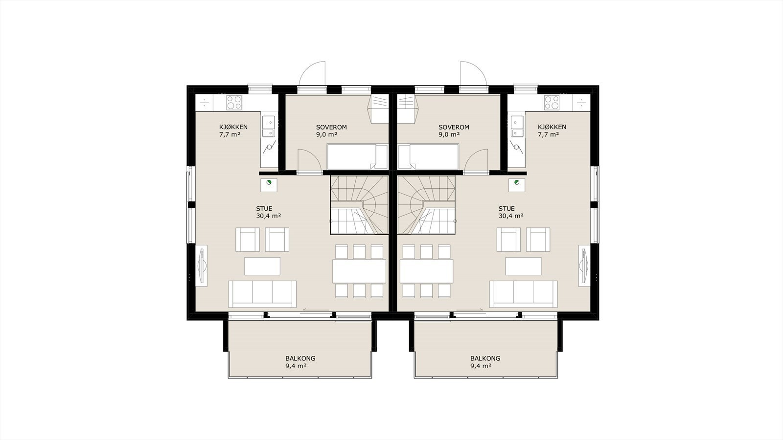 Plantegning - 2. etasje. Galleribilde