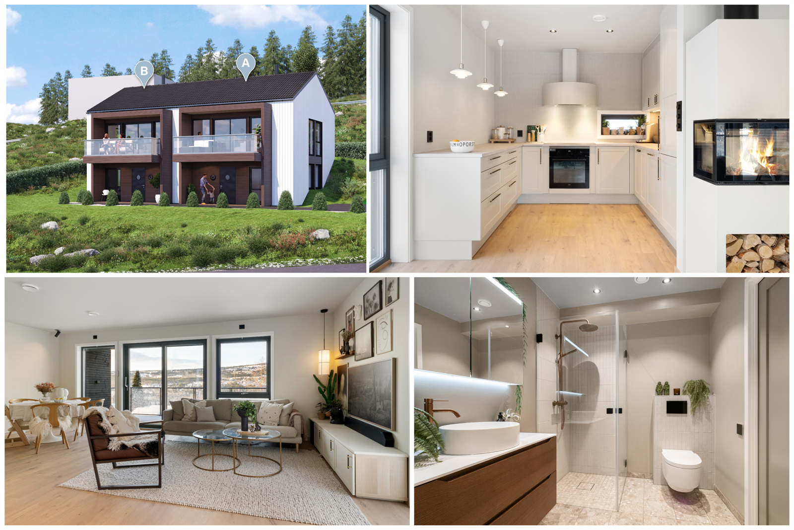 Høgdavegen - Bilder fra tilsvarende ferdigstilt bolig. Galleribilde