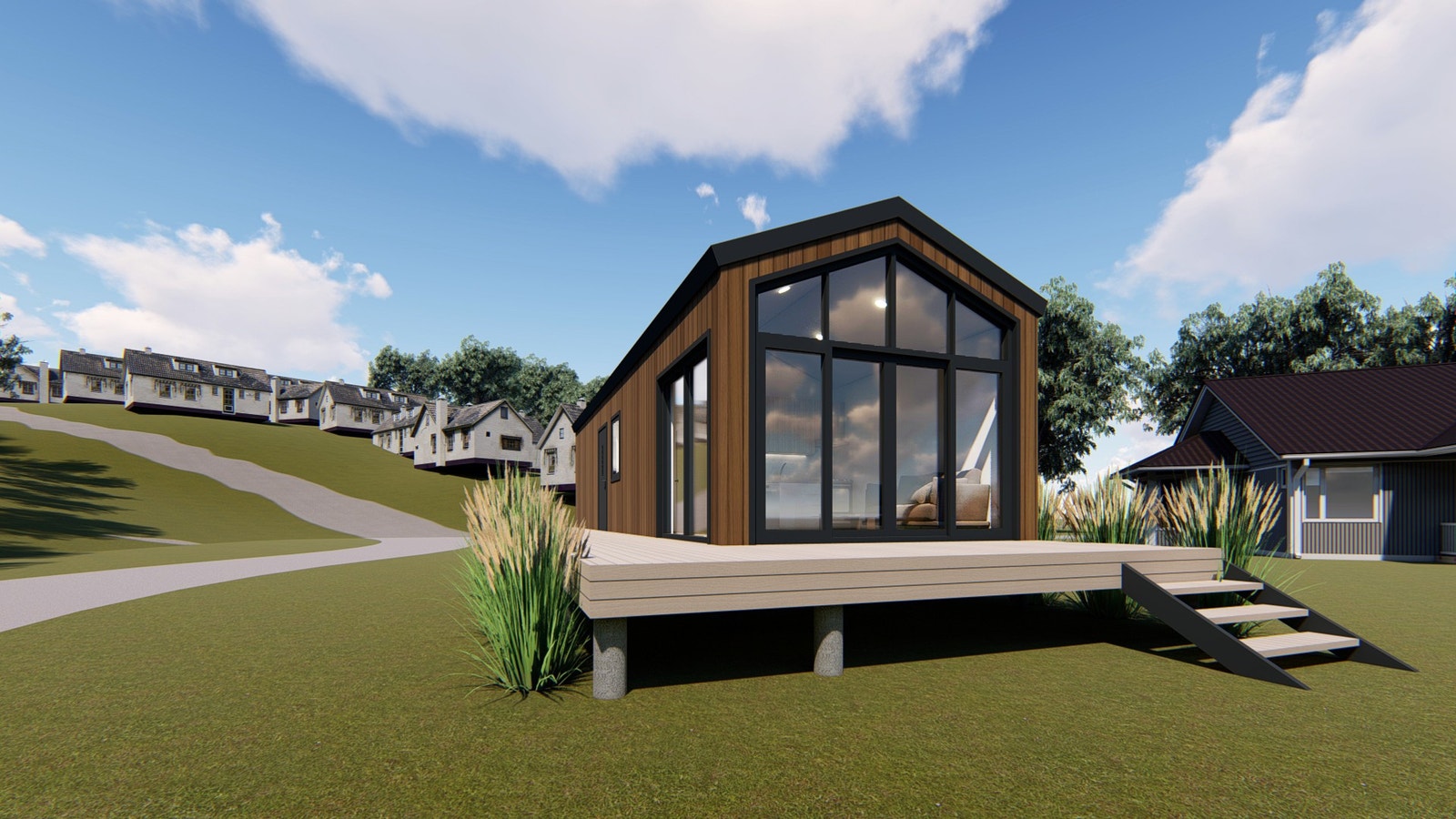 Ny Mini Hytte med terrasse Galleribilde