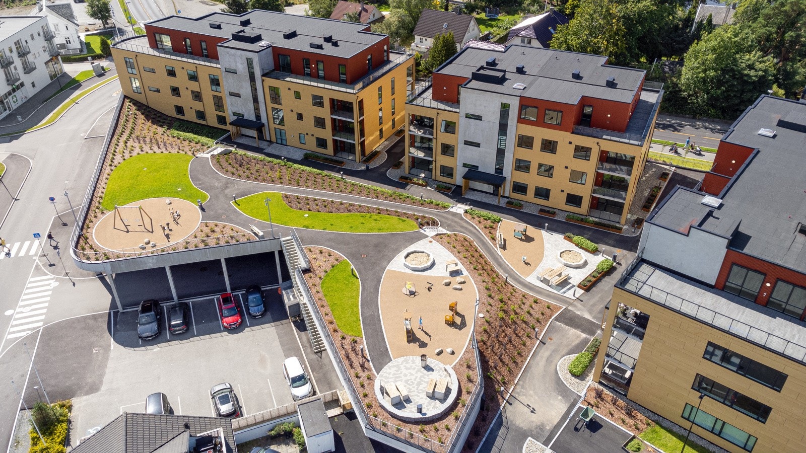 Kvernalandtorg er et nyere boligprosjekt beliggende midt i Kvernaland sentrum, med kort avstand både til Bryne og Sandnes. Galleribilde