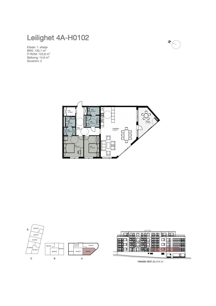 Plantegning - 4A-H0102 Galleribilde