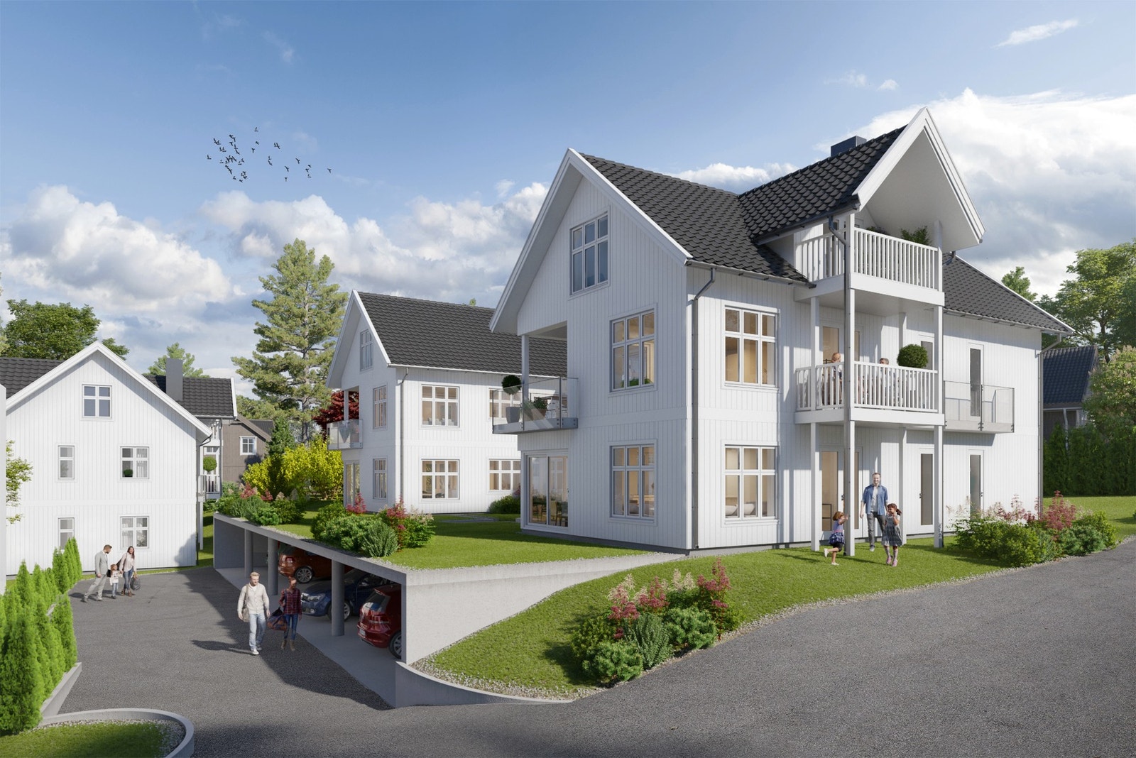 Velkommen til Aunelund - 4 prosjekterte leiligheter midt i sentrum av Oppdal! Galleribilde