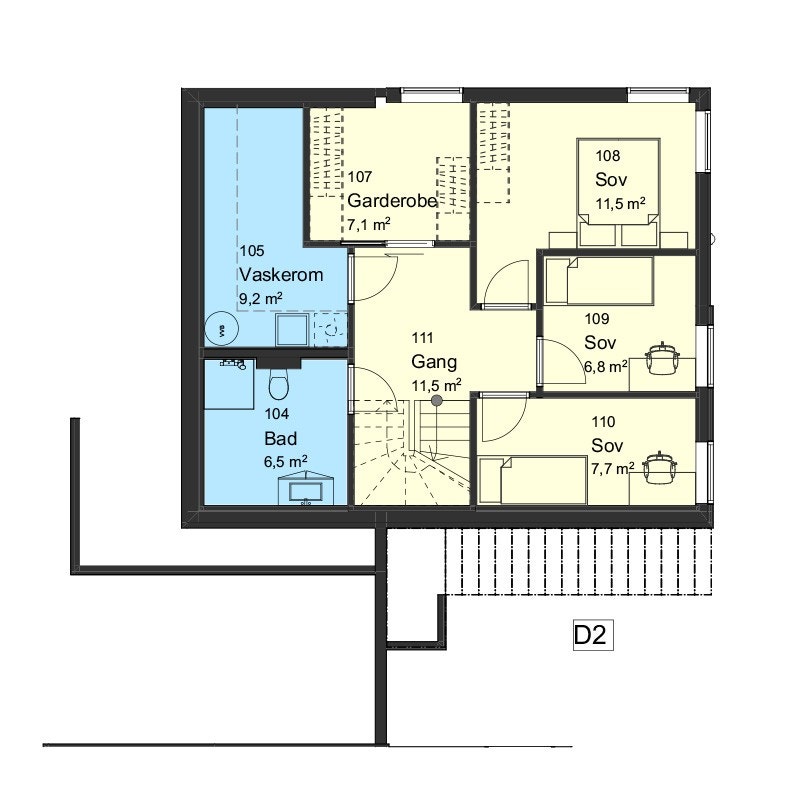 Sokkeletasje Galleribilde