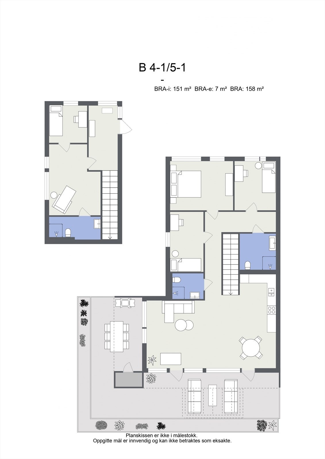 Plantegning B 4-1/5-1 Galleribilde