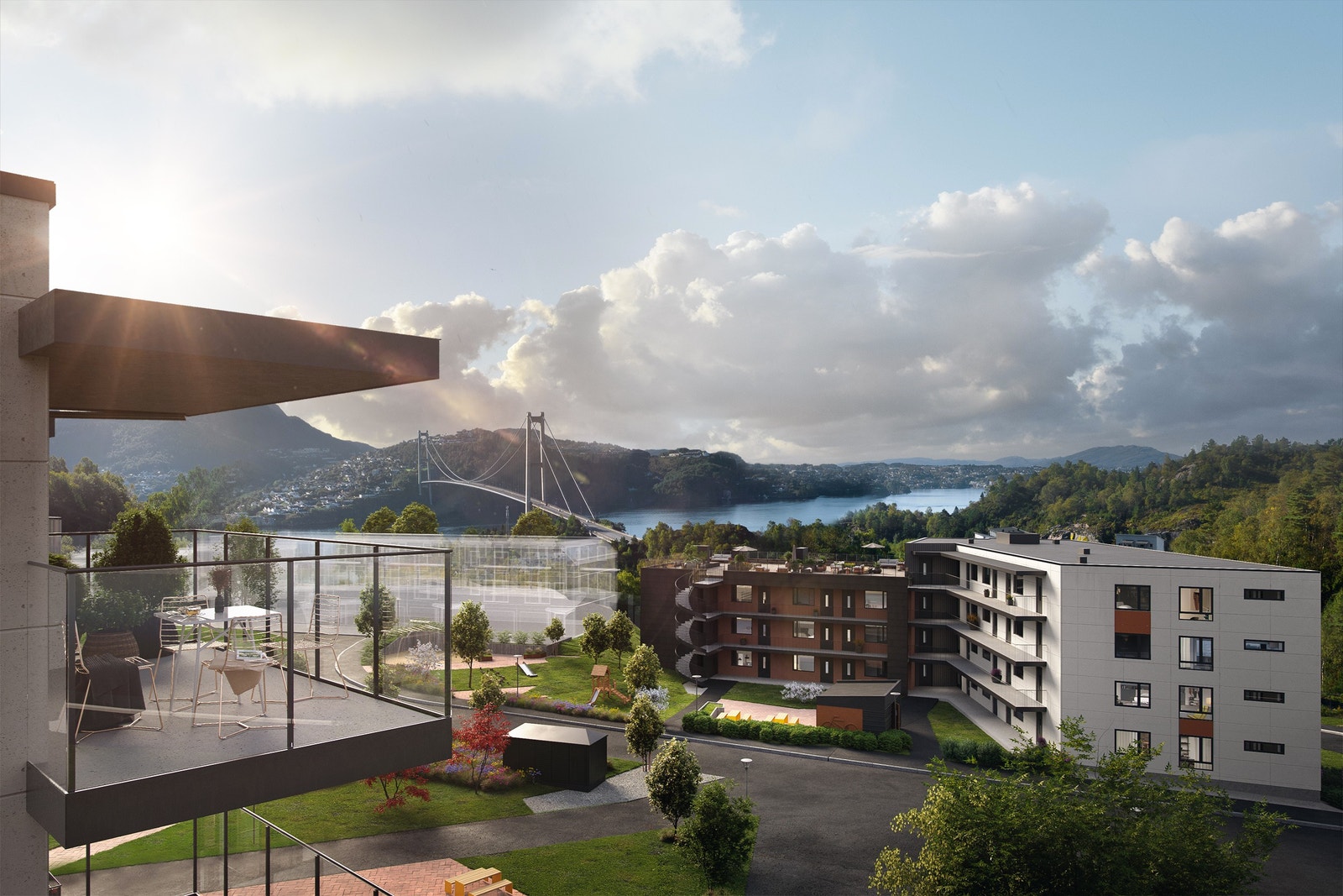 Vakre Ørnafjellet med utsikt over Byfjorden Galleribilde