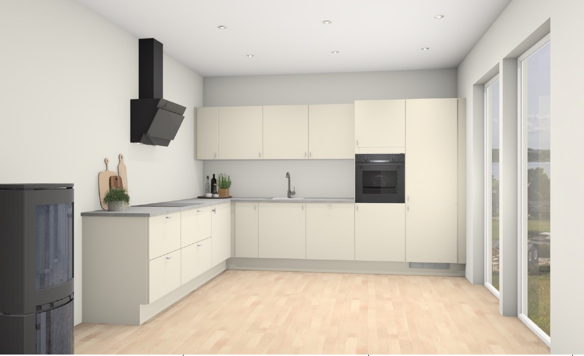 Illustrasjonsbilde - Flott og tidløst kvalitetskjøkken fra HTH Galleribilde