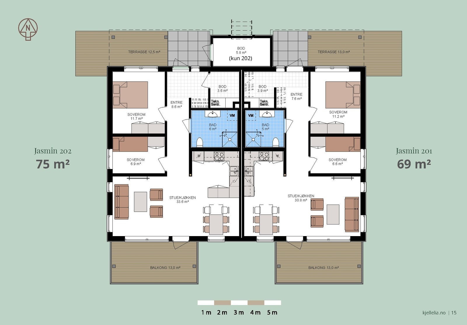 Plantegning 201 Galleribilde