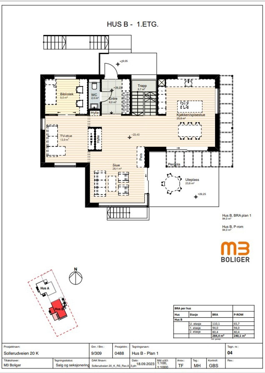 Hus B/ Snr. 2 - 1. etasje Galleribilde