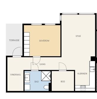 Planløsning leilighet Galleribilde