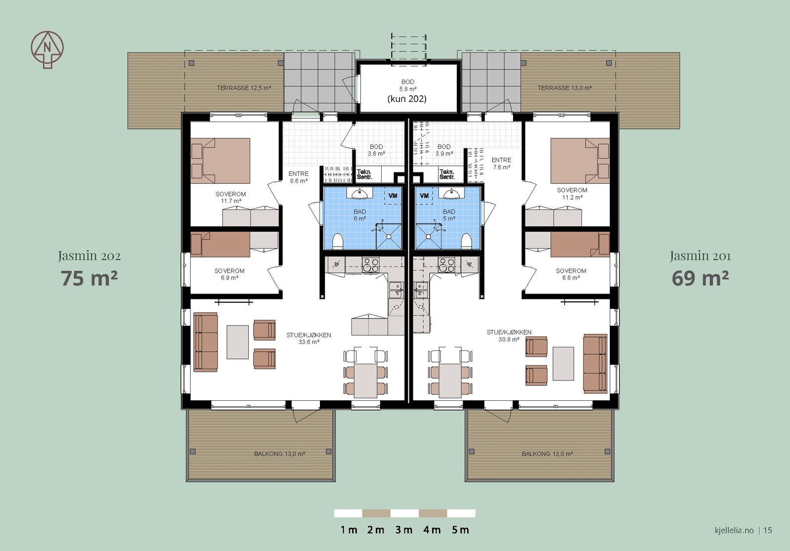Plantegning 202 Galleribilde