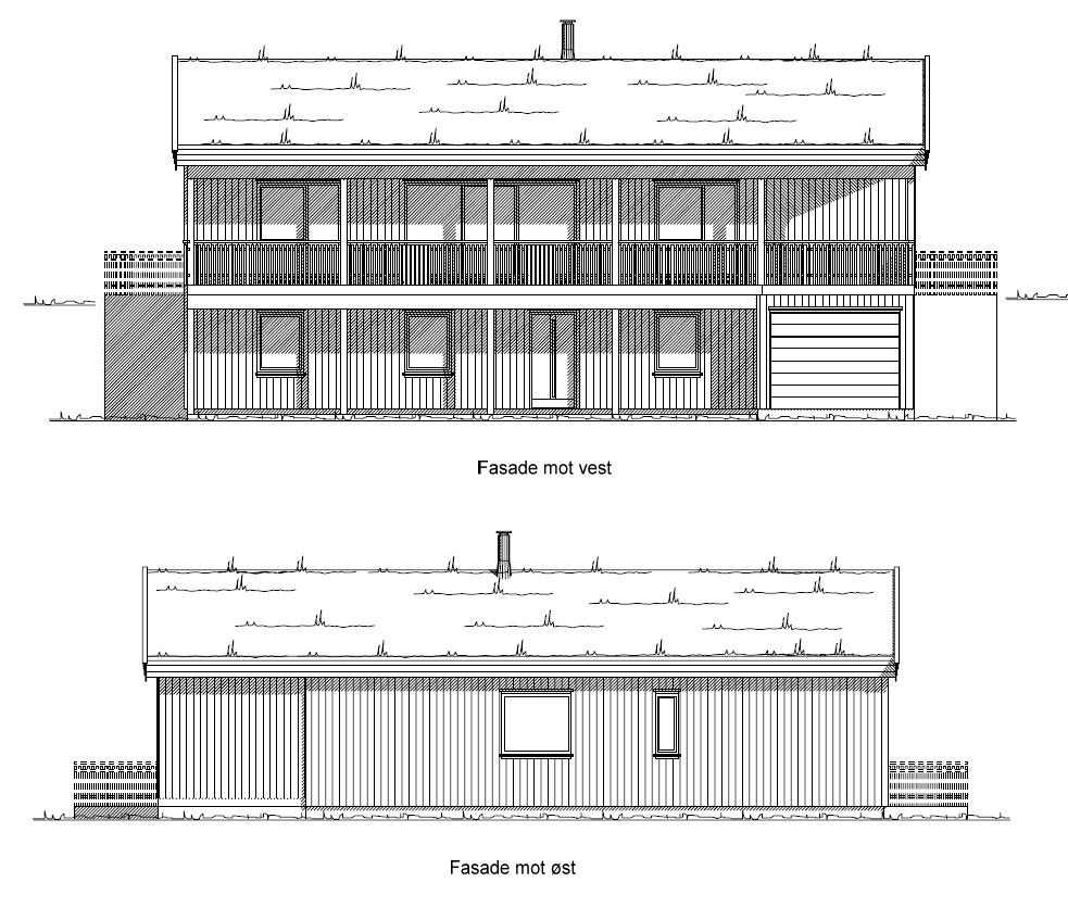 Fasade øst og vest Galleribilde