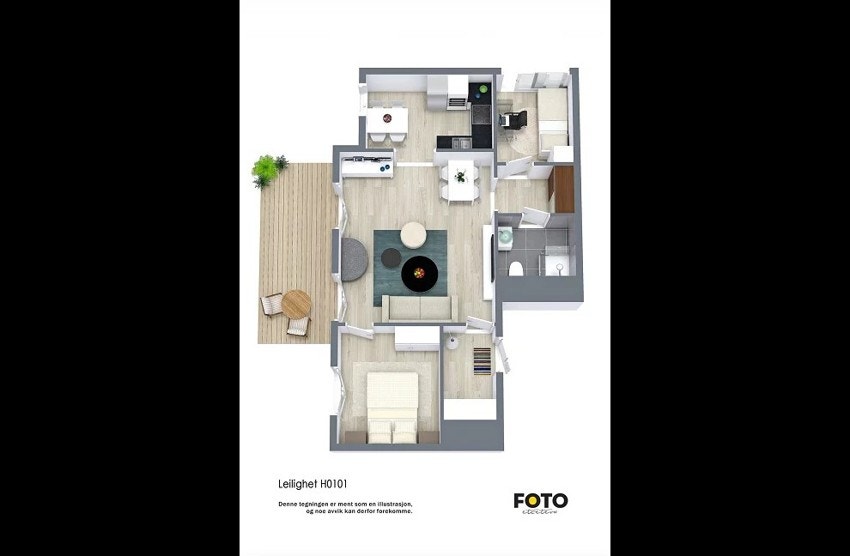 Plantegning 101 Galleribilde