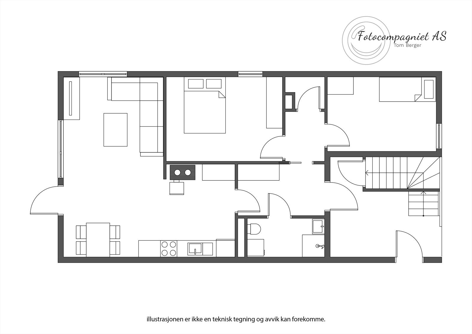 Plantegning 2D - Leilighet A-2 Galleribilde