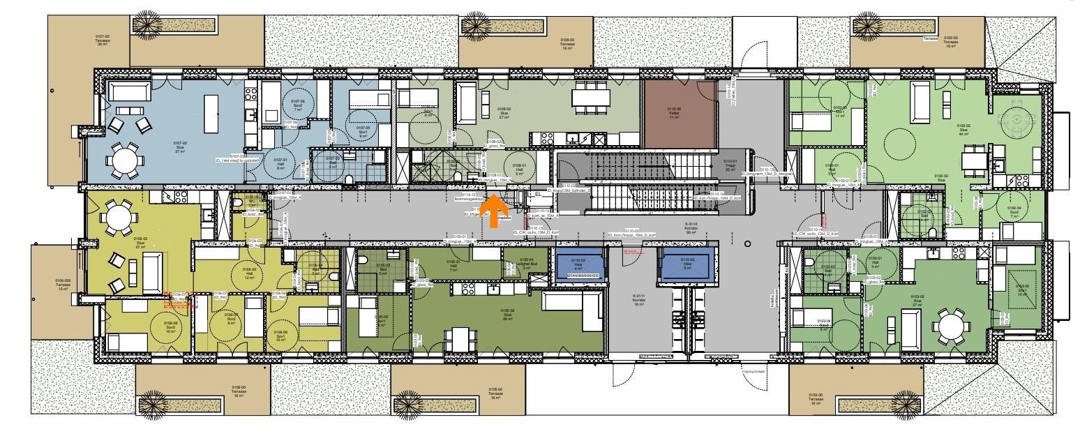 Etasjeplan 1 Galleribilde