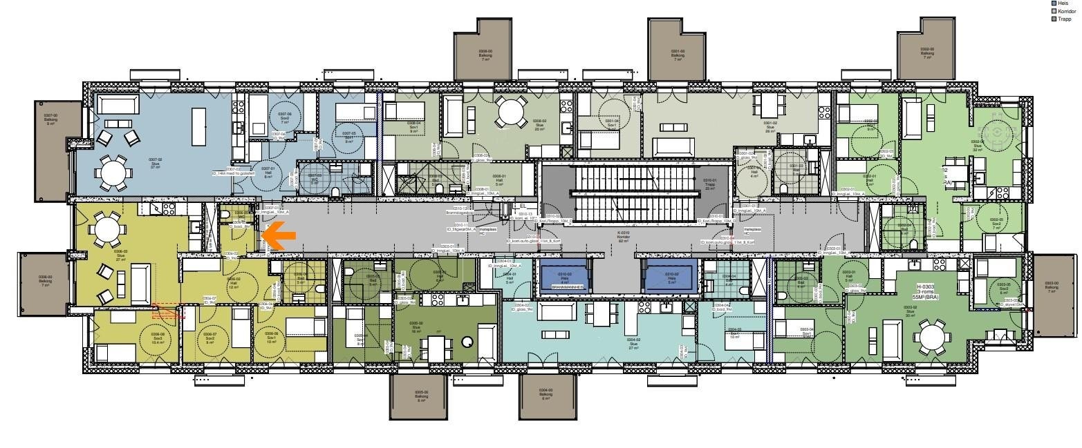 Etasjeplan 3 Galleribilde