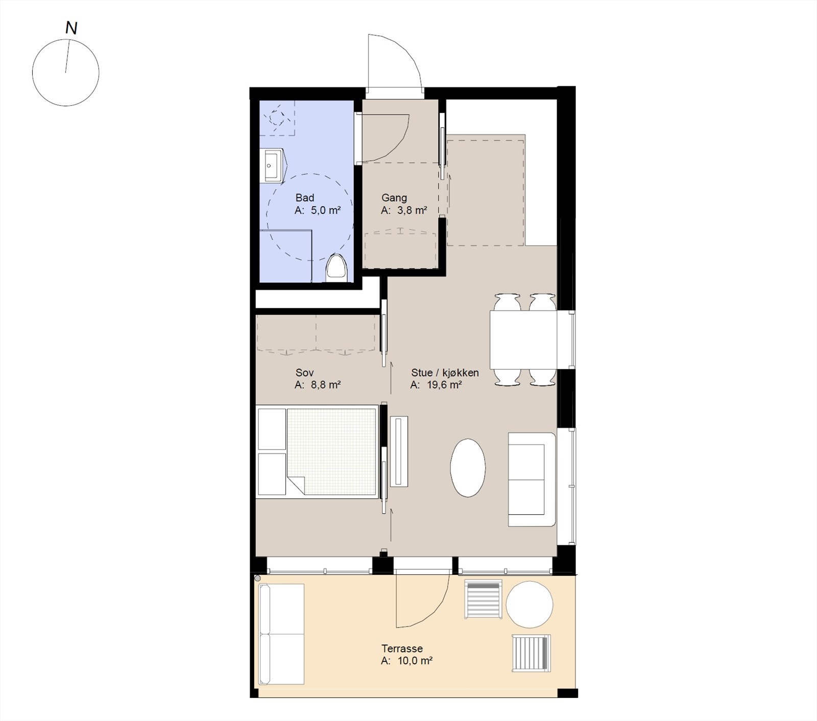 Leilighet 101 andel 1 Galleribilde