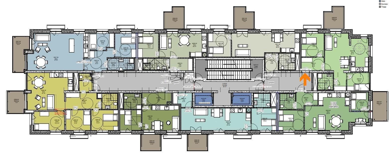 Etasjeplan 3 Galleribilde