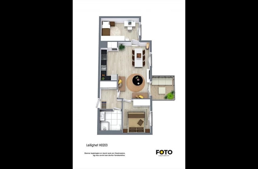 Plantegning 203 Galleribilde