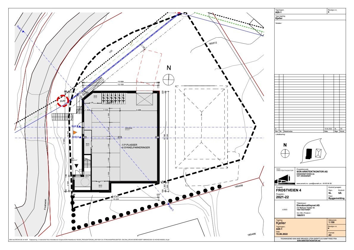 Kjeller/garasje ny tomannsbolig Galleribilde