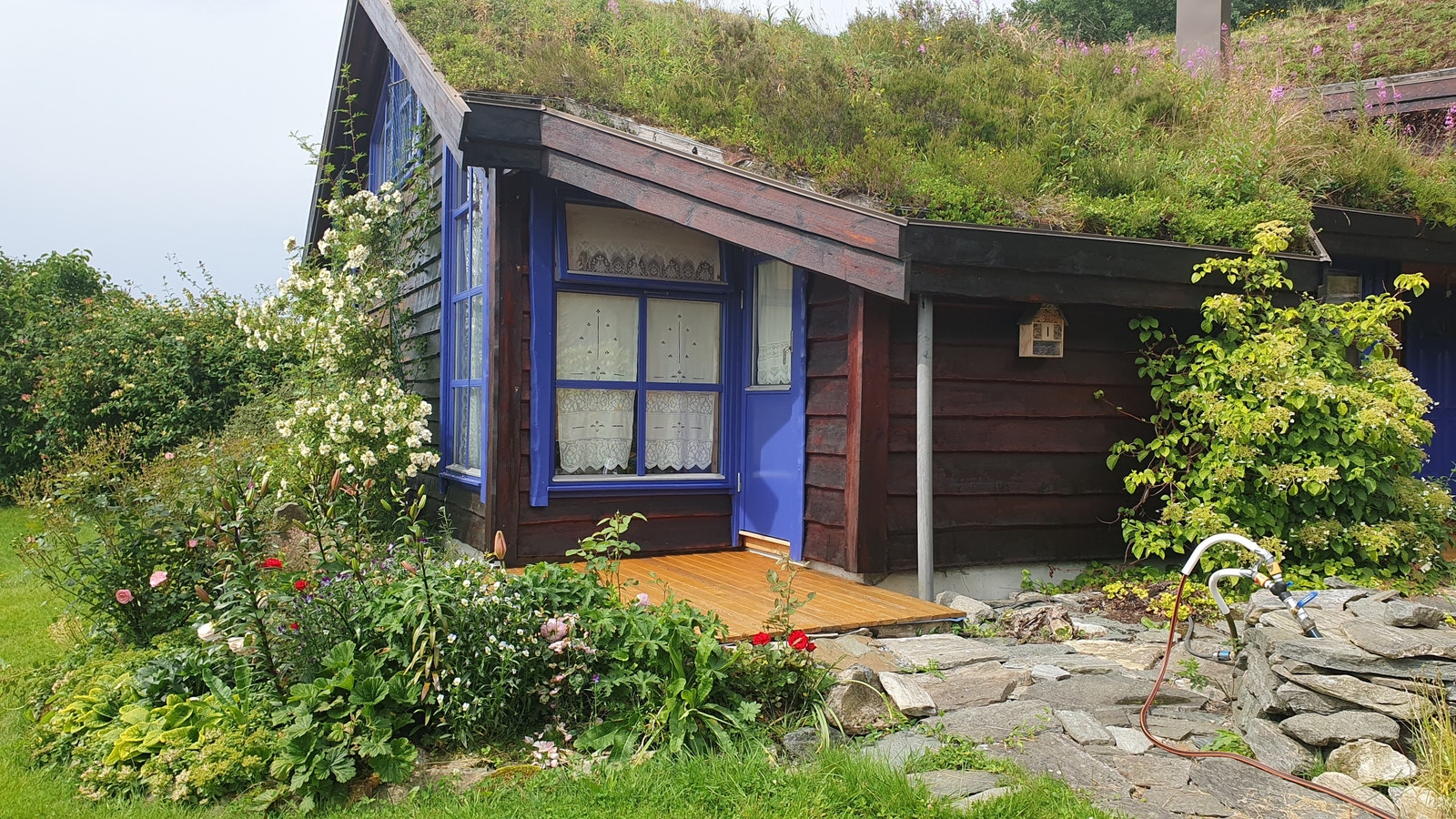 Liten terrasse ut forbi bad 1 m/ dør ut Galleribilde