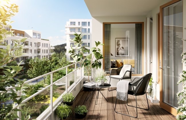 Illustrasjonsbilde av balkong Galleribilde