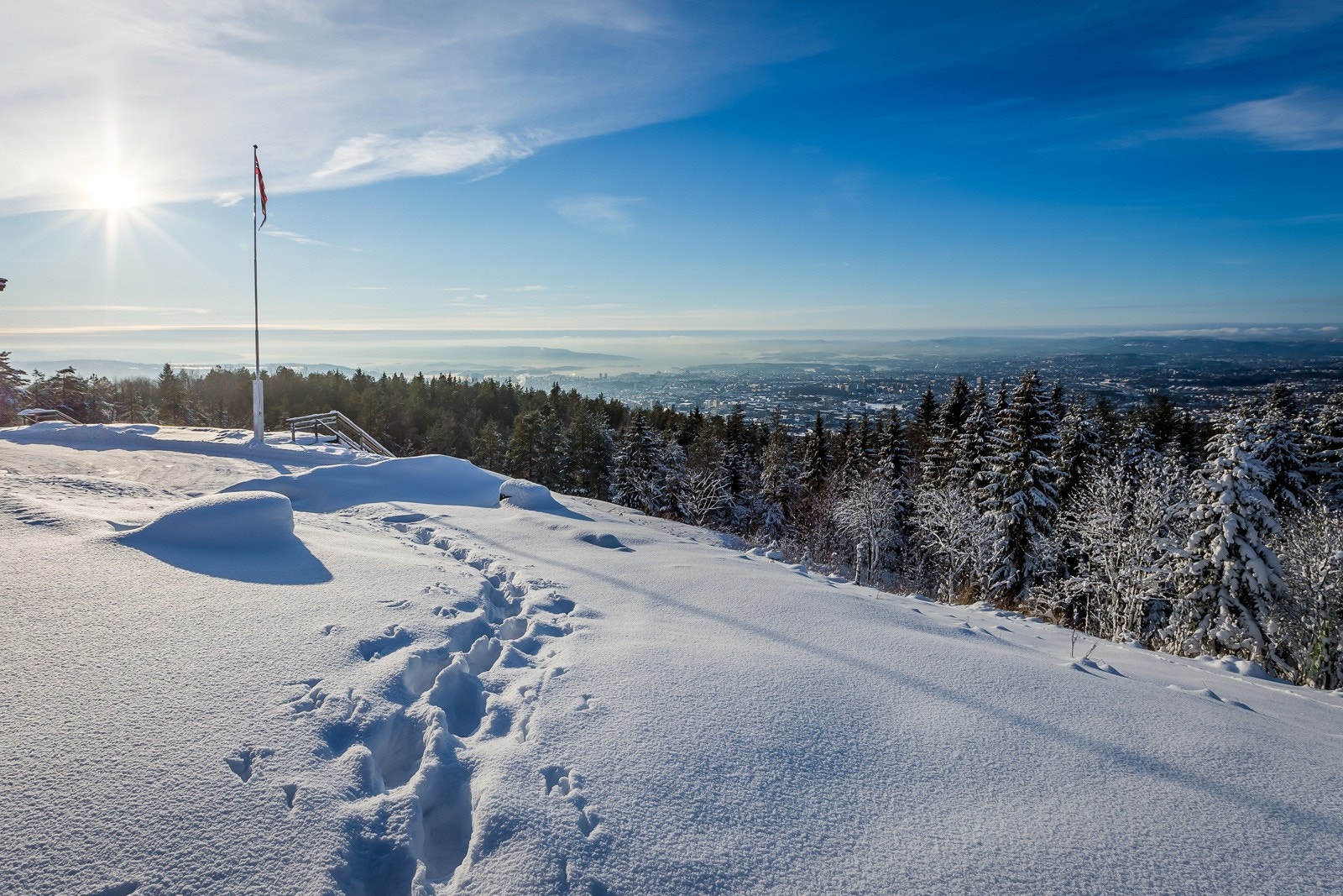 Utsikt fra Grefsenkollen mot Oslojorden Galleribilde